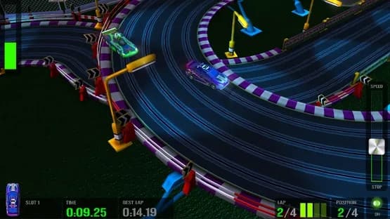 HTR+ Slot Car Simulation — Screenshots
