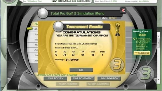 Total Pro Golf 3 — Screenshots
