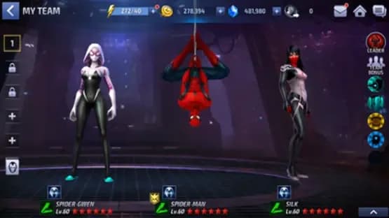 Marvel Future Fight — Screenshoty