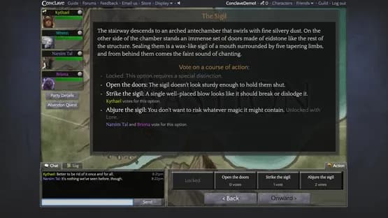 Conclave — Screenshots