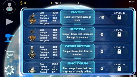 Space Panic Defense — Screenshoty