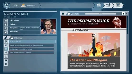 Orwell: Ignorance is Strength — Screenshots