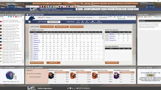 Draft Day Sports: Pro Football 2018 — Screenshots