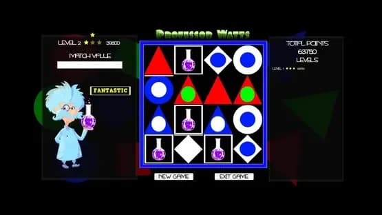 Professor Watts: Memory Match — Screenshoty