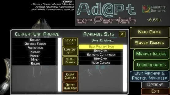 Adapt or Perish — Screenshots