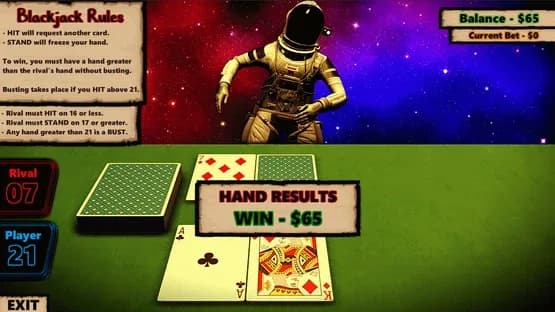 Blackjack In Space — Screenshots