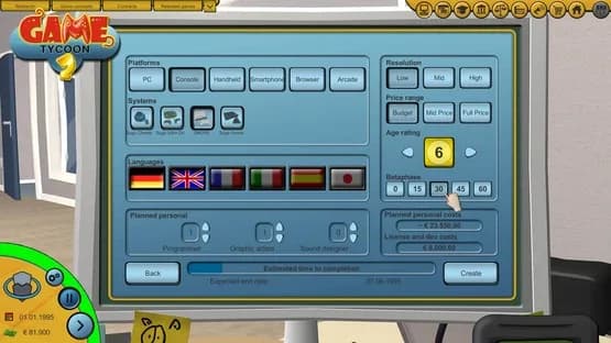 Game Tycoon 2 — Screenshots