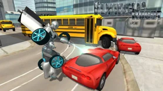 Flying Car Robot Flight Drive Simulator Game 2017 — Screenshoty