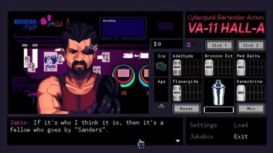 VA-11 Hall-A: Cyberpunk Bartender Action — Screenshots