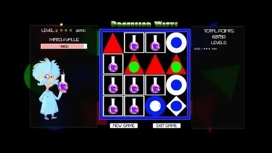 Professor Watts: Memory Match — Screenshoty