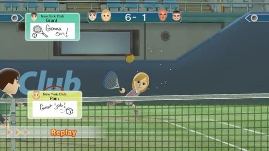 Wii Sports Club: Tennis — Screenshoty