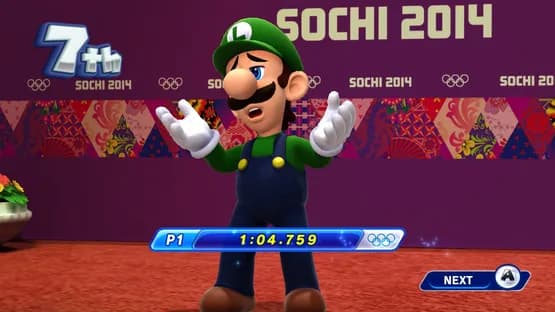 Mario & Sonic at the Sochi 2014 Olympic Winter Games — Screenshoty