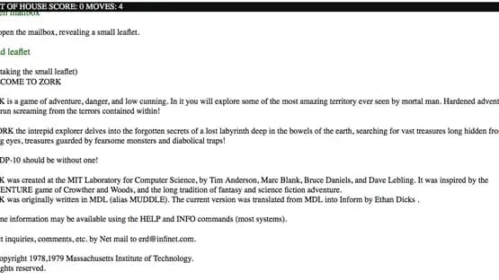 Zork — Screenshoty