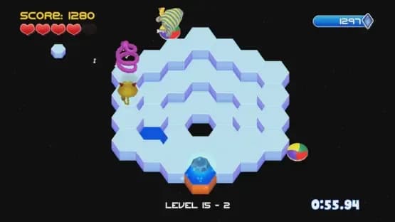 Q*bert Rebooted: The Xbox One @!#?@! Edition — Screenshoty