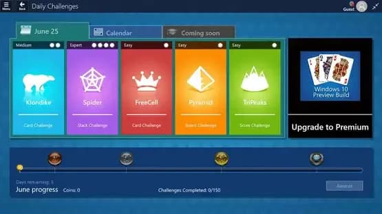 Microsoft Solitaire Collection — Screenshoty