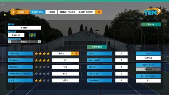 Tennis Elbow Manager 2 — Screenshots