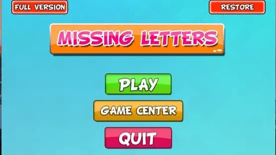 Missing Letters — Screenshots