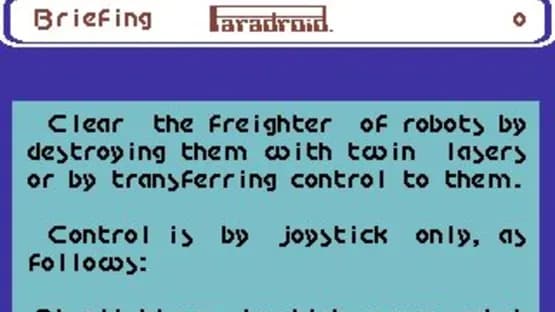 Paradroid — Screenshoty