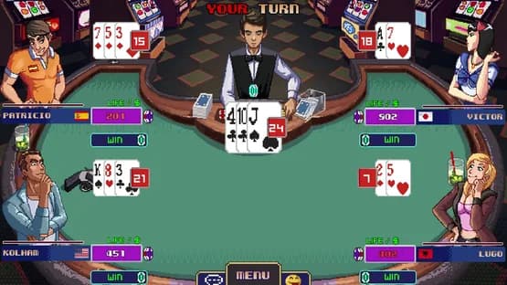 Super Blackjack Battle 2 Turbo Edition - The Card Warriors — Screenshoty