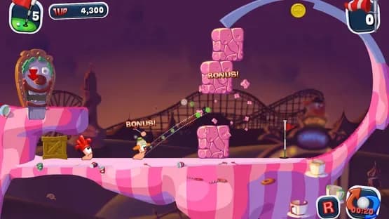 Worms Crazy Golf — Screenshoty