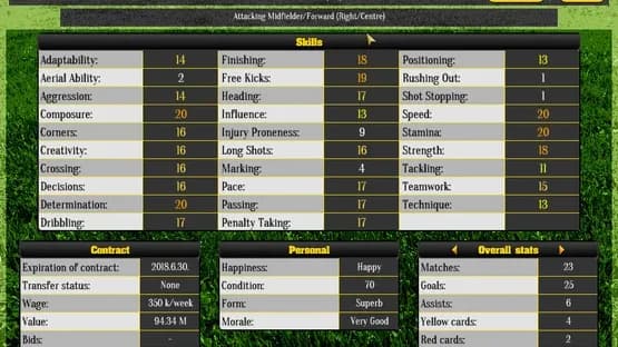 Global Soccer Manager — Screenshoty