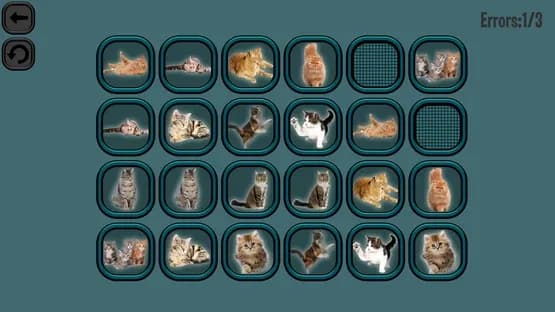 Animals Memory: Cats — Screenshots