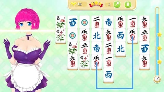 Mahjong Pretty Manga Girls — Screenshoty