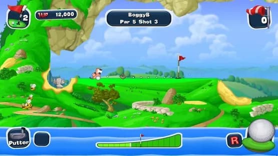 Worms Crazy Golf — Screenshoty