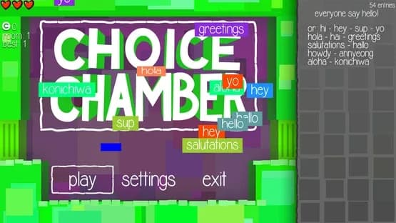 Choice Chamber — Screenshoty