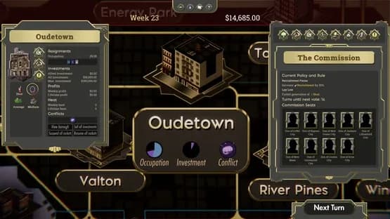 The Commission: Organized Crime Grand Strategy — Screenshoty