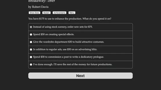 Broadway: 1849 — Screenshots