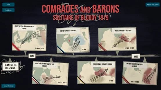 Comrades and Barons: Solitaire of Bloody 1919 — Screenshoty