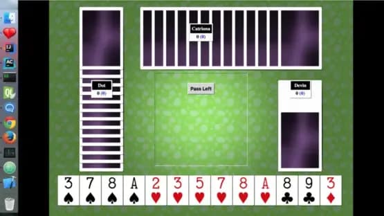Hearts Card Game — Screenshoty