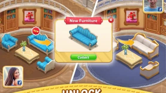 Match-3: Matchington Mansion — Screenshoty