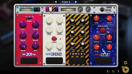 KORG Gadget — Screenshoty