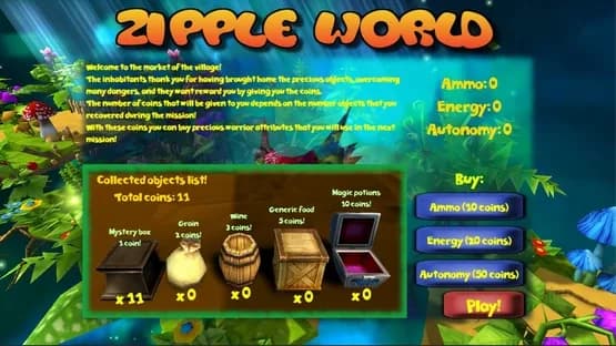 Zipple World — Screenshoty