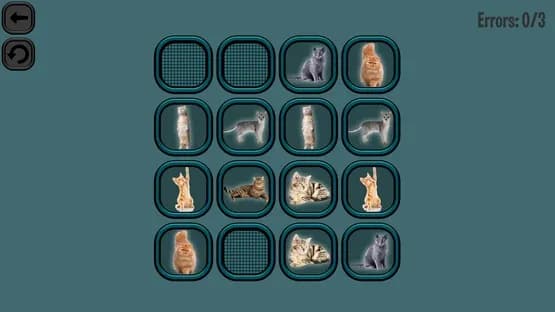 Animals Memory: Cats — Screenshots