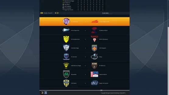 National Rugby Manager — Screenshots