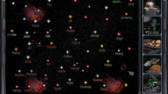Master of Orion II: Battle at Antares — Screenshoty