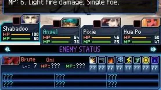 Shin Megami Tensei: Strange Journey — Screenshoty