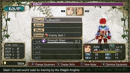 Ys Seven — Screenshoty