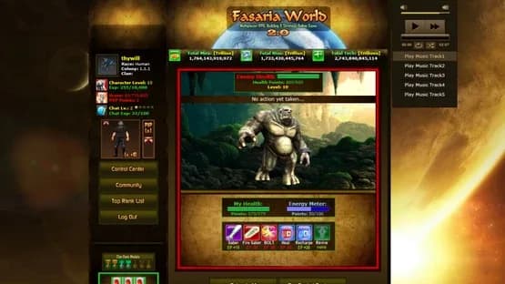 Fasaria World Online — Screenshoty
