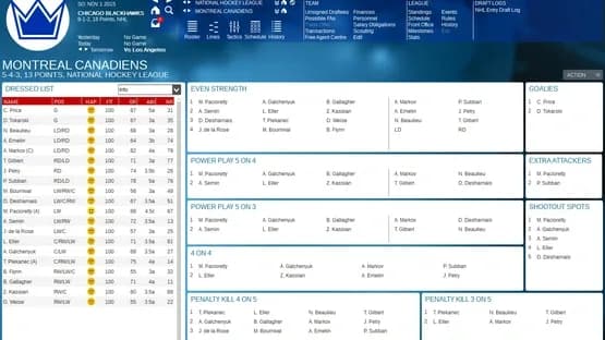 Franchise Hockey Manager 2 — Screenshoty