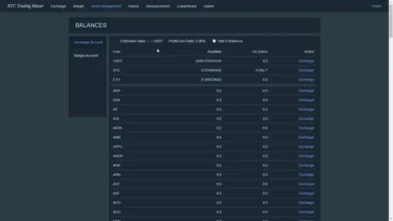 Bitcoin Trading Master — Screenshoty