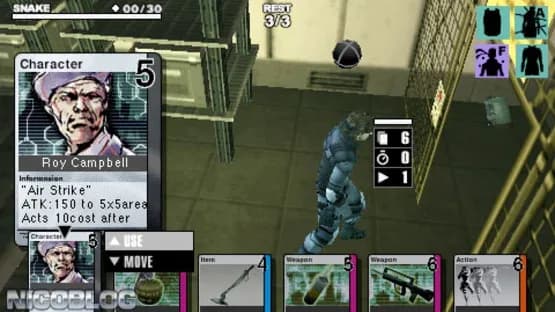 Metal Gear Acid — Screenshoty