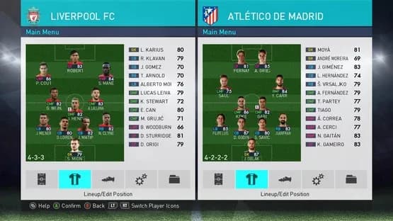 Pro Evolution Soccer 2018 — Screenshoty