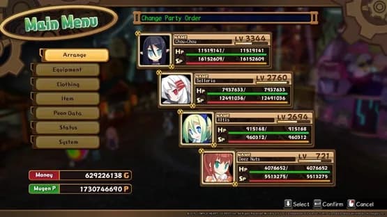 Mugen Souls — Screenshoty