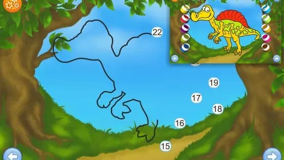 Dinosaurs - Connect the Dots and Add Colors — Screenshots