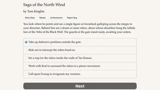 Saga of the North Wind — Screenshoty