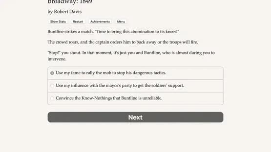 Broadway: 1849 — Screenshots
